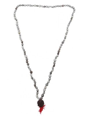 Authentic Natural Vaijayanti Mala with Rudraksha Pendant